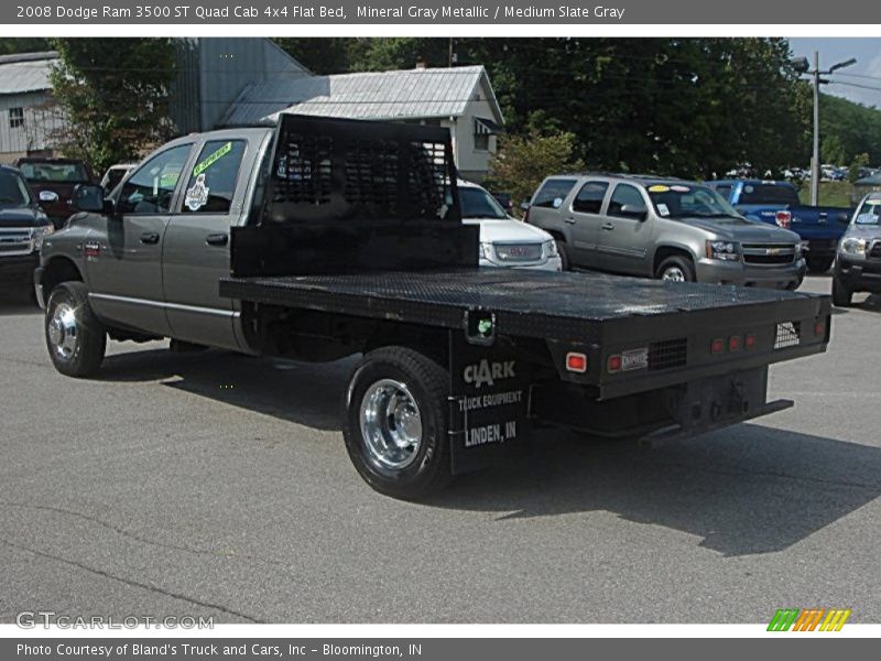 Mineral Gray Metallic / Medium Slate Gray 2008 Dodge Ram 3500 ST Quad Cab 4x4 Flat Bed