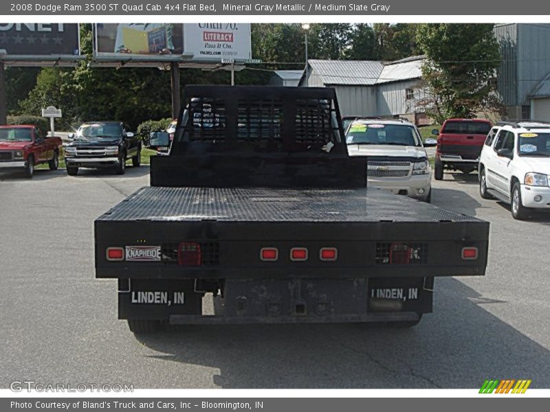 Mineral Gray Metallic / Medium Slate Gray 2008 Dodge Ram 3500 ST Quad Cab 4x4 Flat Bed