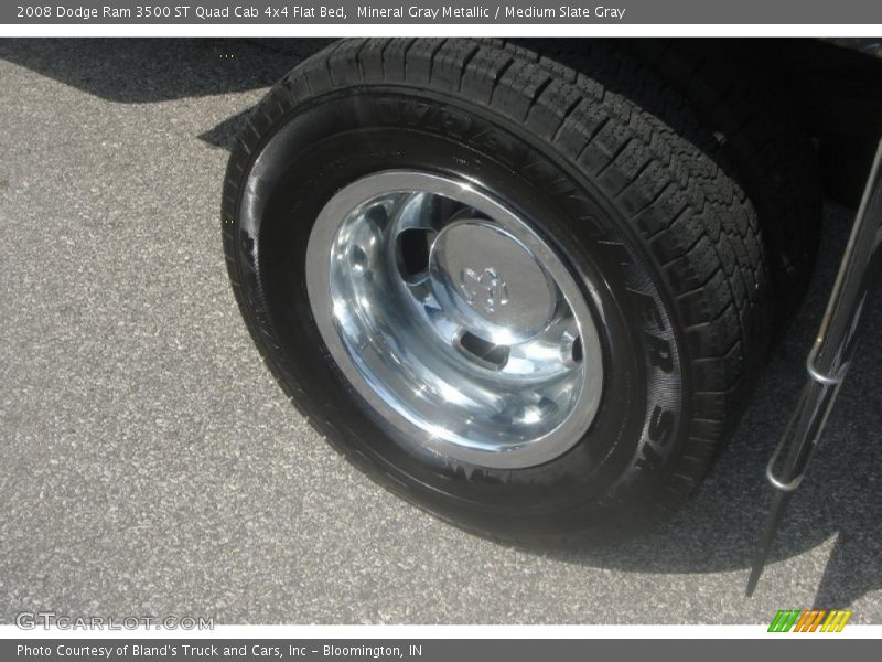 Mineral Gray Metallic / Medium Slate Gray 2008 Dodge Ram 3500 ST Quad Cab 4x4 Flat Bed