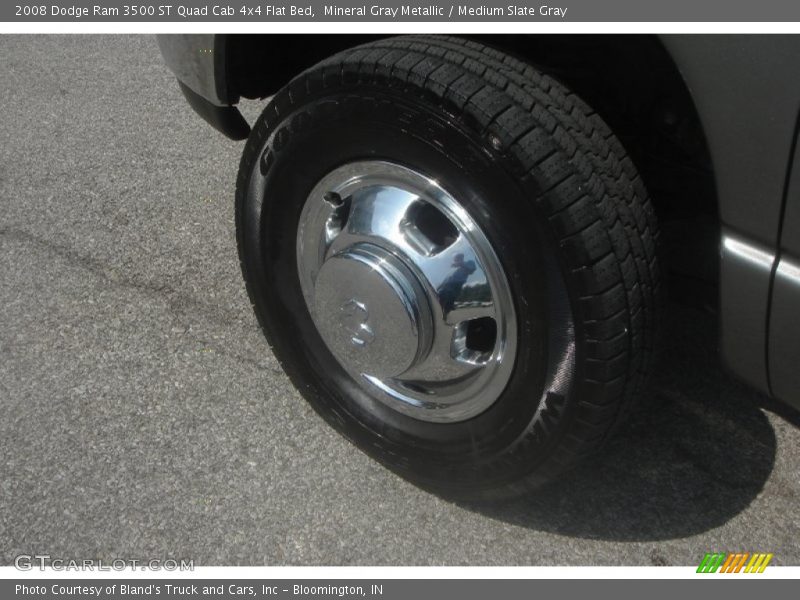 Mineral Gray Metallic / Medium Slate Gray 2008 Dodge Ram 3500 ST Quad Cab 4x4 Flat Bed
