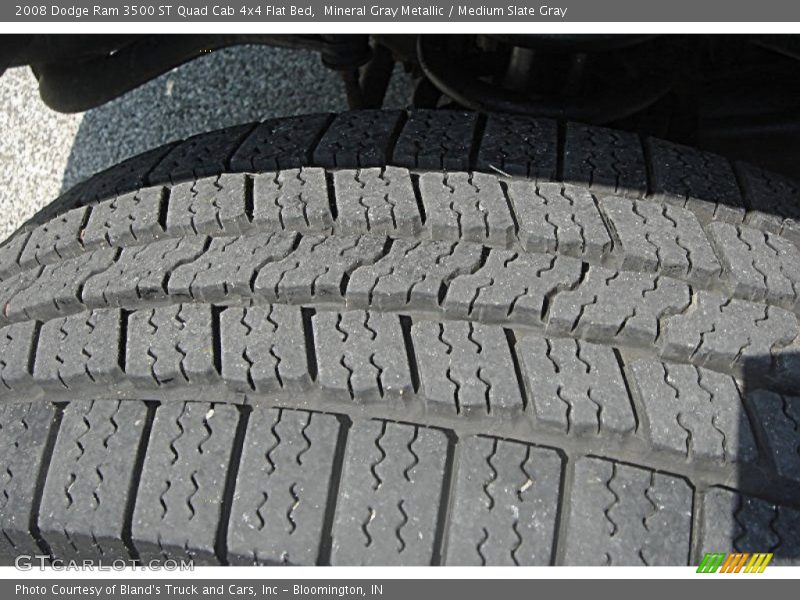 Mineral Gray Metallic / Medium Slate Gray 2008 Dodge Ram 3500 ST Quad Cab 4x4 Flat Bed