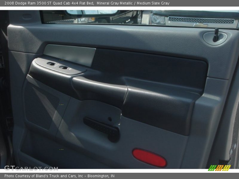Mineral Gray Metallic / Medium Slate Gray 2008 Dodge Ram 3500 ST Quad Cab 4x4 Flat Bed