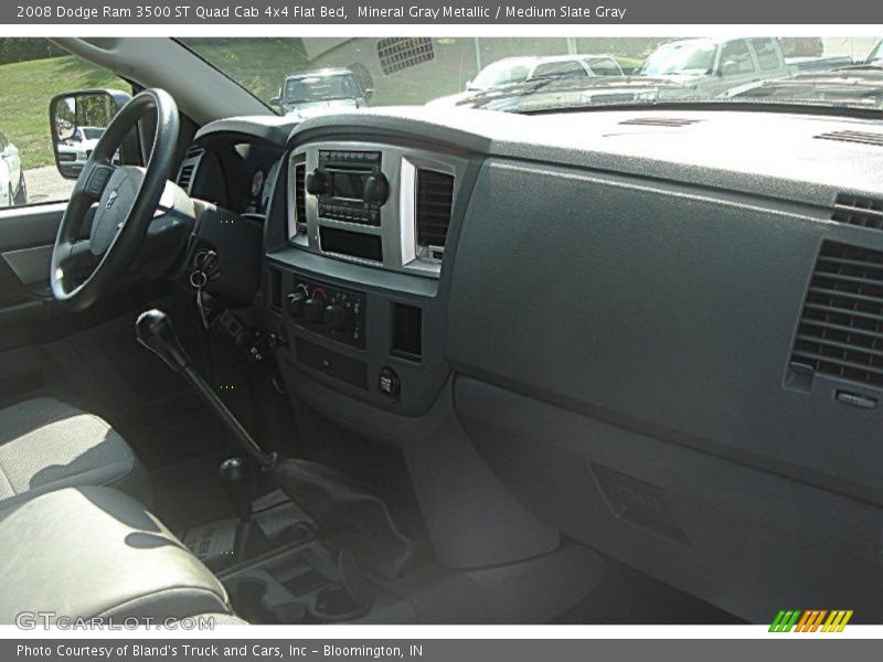 Mineral Gray Metallic / Medium Slate Gray 2008 Dodge Ram 3500 ST Quad Cab 4x4 Flat Bed