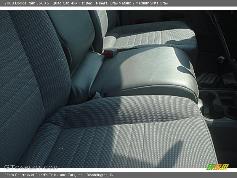 Mineral Gray Metallic / Medium Slate Gray 2008 Dodge Ram 3500 ST Quad Cab 4x4 Flat Bed