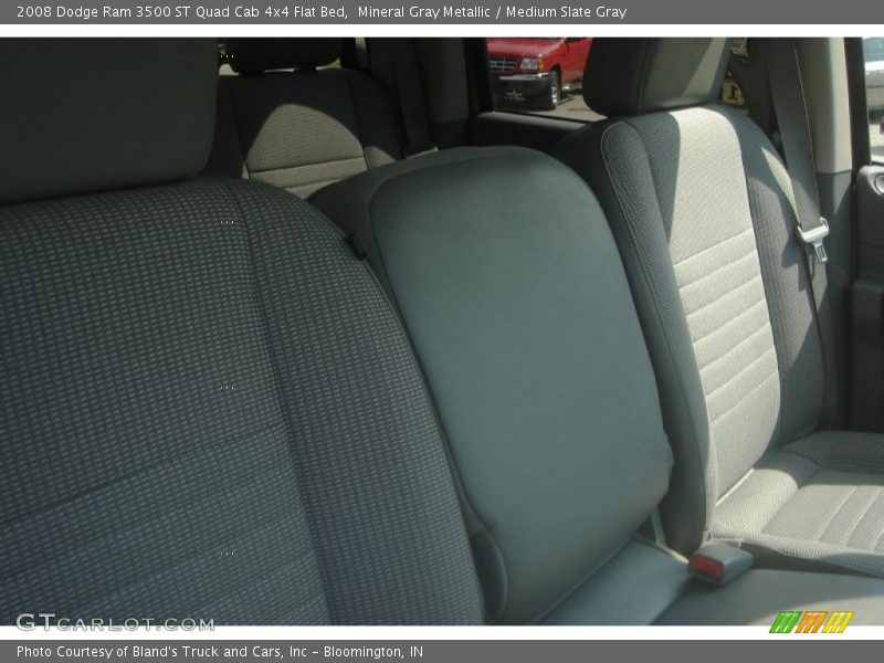 Mineral Gray Metallic / Medium Slate Gray 2008 Dodge Ram 3500 ST Quad Cab 4x4 Flat Bed