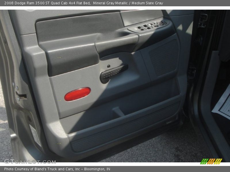 Mineral Gray Metallic / Medium Slate Gray 2008 Dodge Ram 3500 ST Quad Cab 4x4 Flat Bed