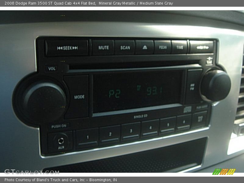 Mineral Gray Metallic / Medium Slate Gray 2008 Dodge Ram 3500 ST Quad Cab 4x4 Flat Bed