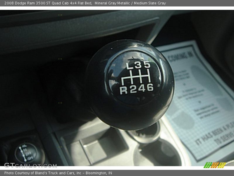Mineral Gray Metallic / Medium Slate Gray 2008 Dodge Ram 3500 ST Quad Cab 4x4 Flat Bed