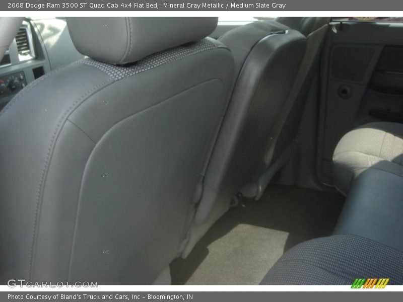 Mineral Gray Metallic / Medium Slate Gray 2008 Dodge Ram 3500 ST Quad Cab 4x4 Flat Bed