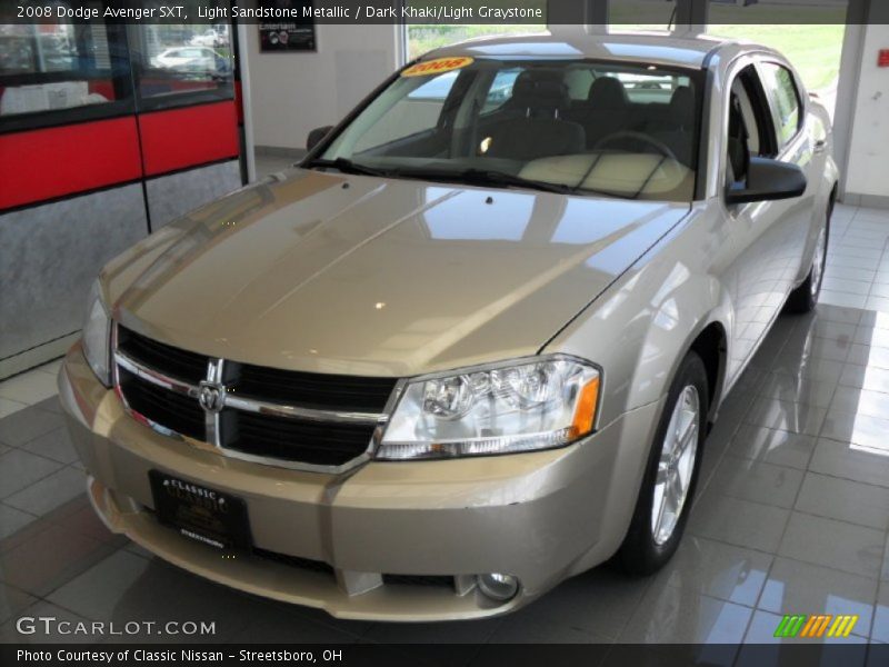 Light Sandstone Metallic / Dark Khaki/Light Graystone 2008 Dodge Avenger SXT