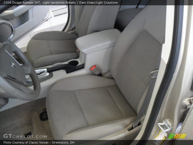 Light Sandstone Metallic / Dark Khaki/Light Graystone 2008 Dodge Avenger SXT