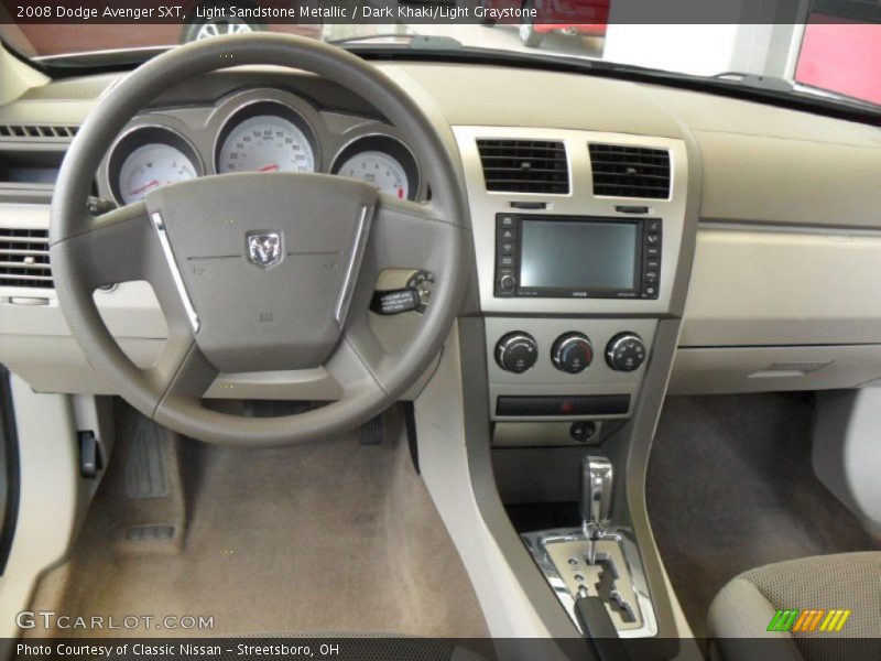 Light Sandstone Metallic / Dark Khaki/Light Graystone 2008 Dodge Avenger SXT