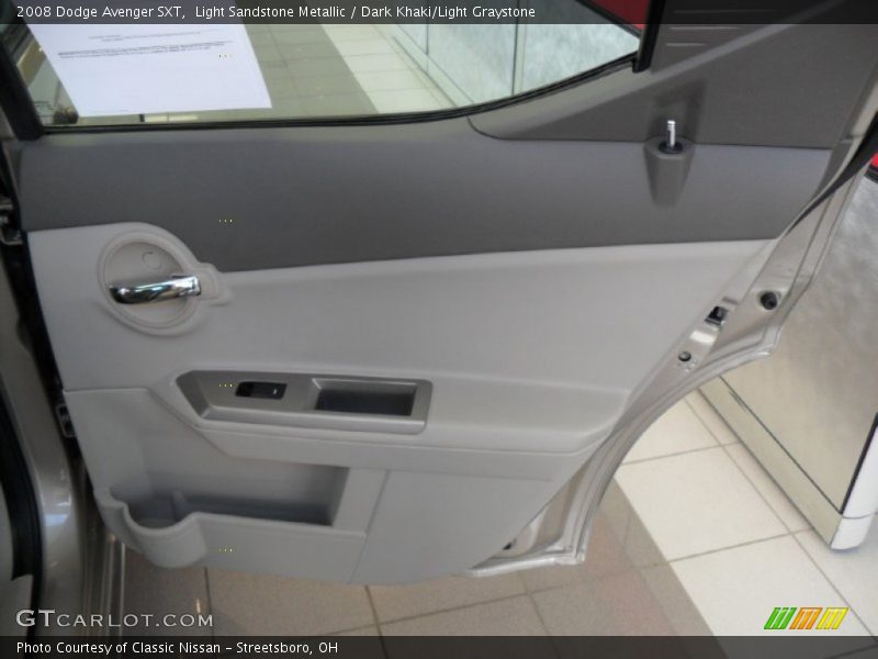 Light Sandstone Metallic / Dark Khaki/Light Graystone 2008 Dodge Avenger SXT