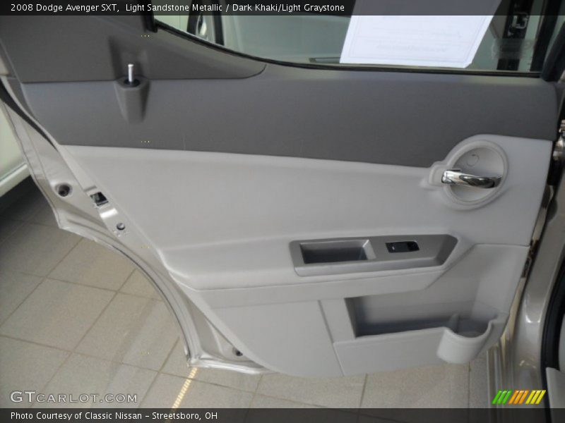 Light Sandstone Metallic / Dark Khaki/Light Graystone 2008 Dodge Avenger SXT