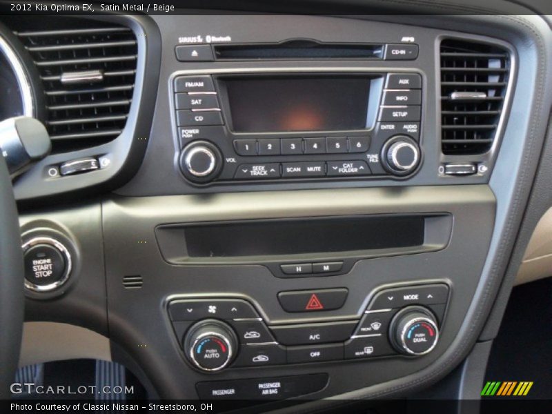 Satin Metal / Beige 2012 Kia Optima EX