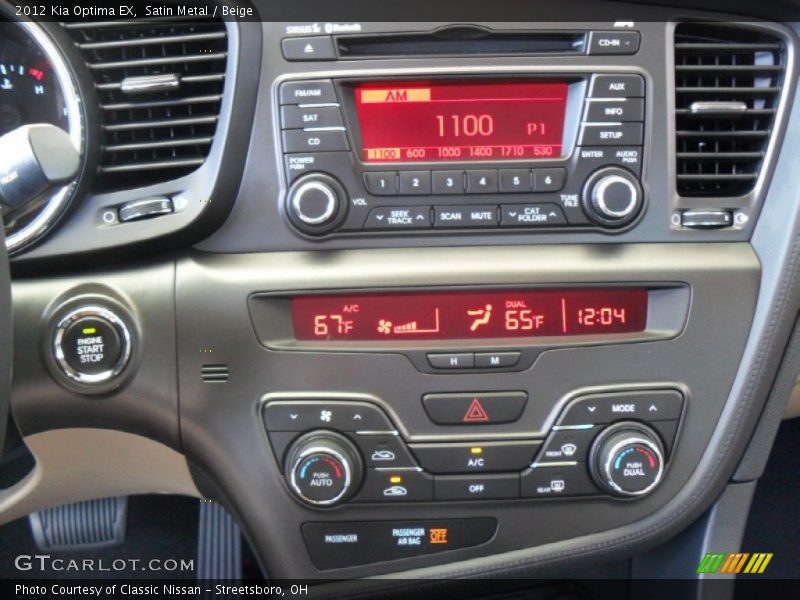 Satin Metal / Beige 2012 Kia Optima EX
