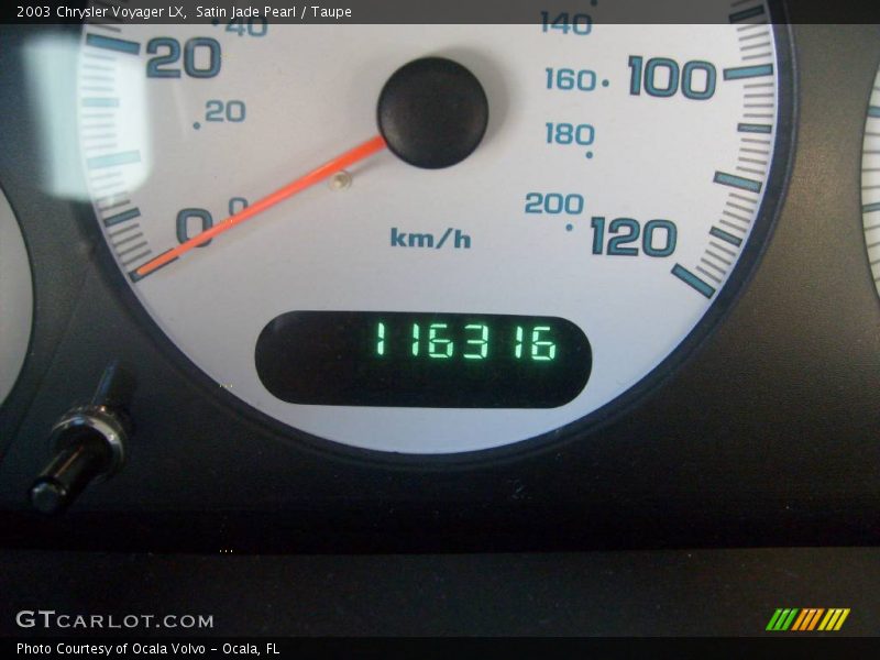 Satin Jade Pearl / Taupe 2003 Chrysler Voyager LX