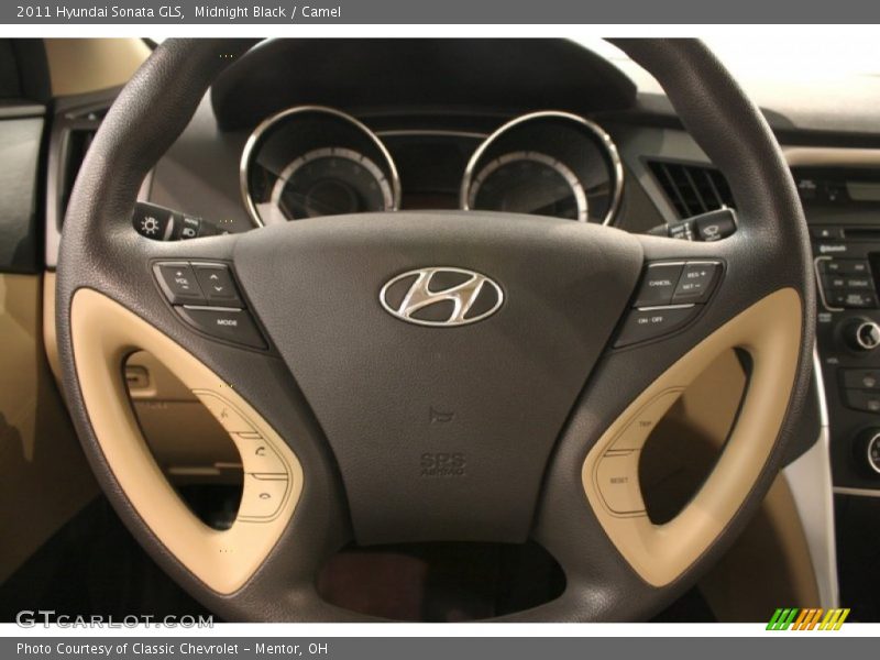 Midnight Black / Camel 2011 Hyundai Sonata GLS
