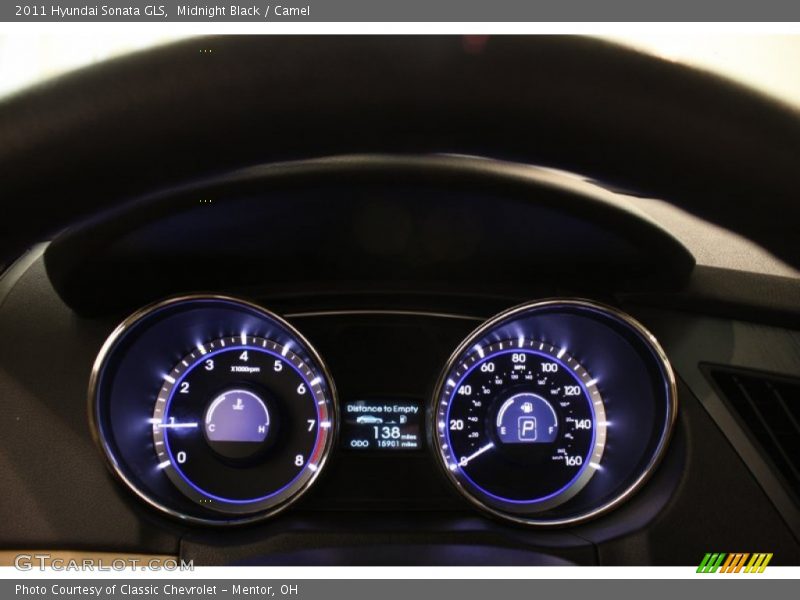 Midnight Black / Camel 2011 Hyundai Sonata GLS