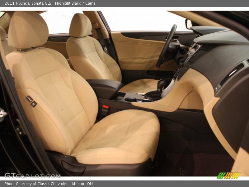 Midnight Black / Camel 2011 Hyundai Sonata GLS