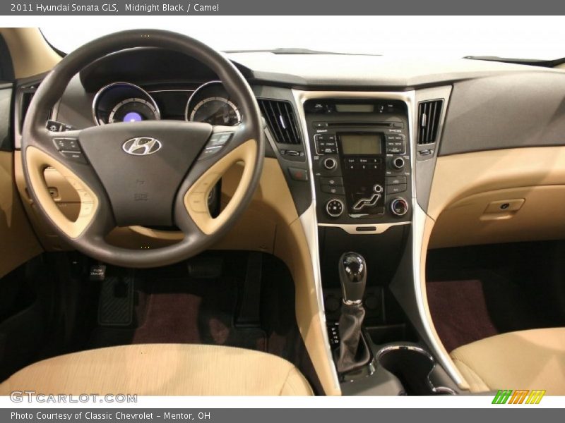 Midnight Black / Camel 2011 Hyundai Sonata GLS