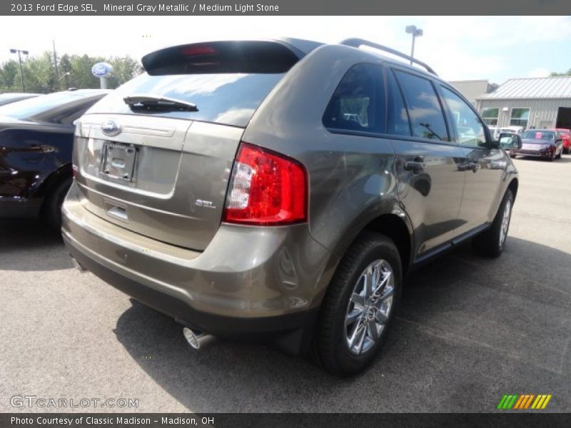Mineral Gray Metallic / Medium Light Stone 2013 Ford Edge SEL