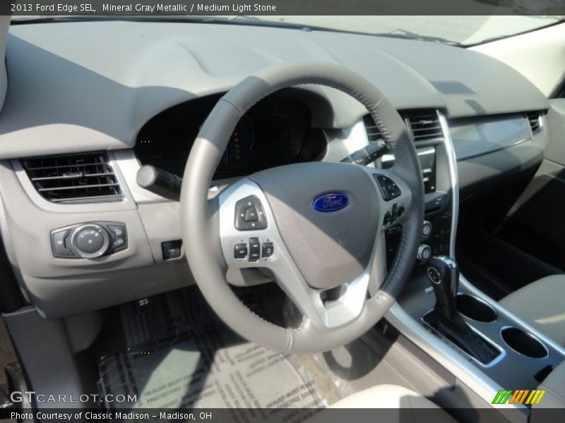 Mineral Gray Metallic / Medium Light Stone 2013 Ford Edge SEL