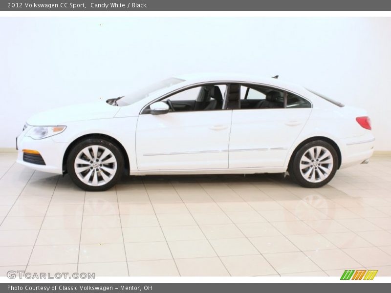 Candy White / Black 2012 Volkswagen CC Sport