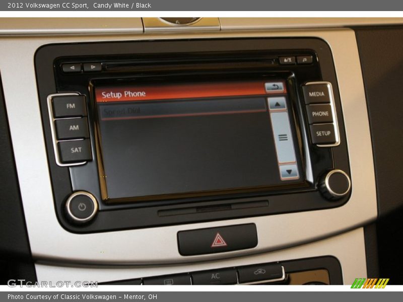 Candy White / Black 2012 Volkswagen CC Sport