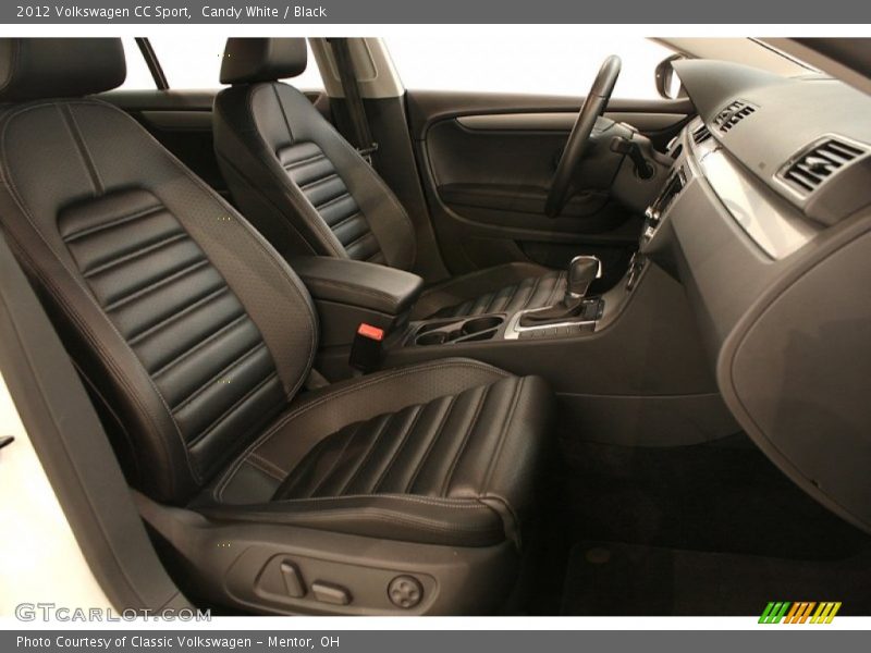 Candy White / Black 2012 Volkswagen CC Sport