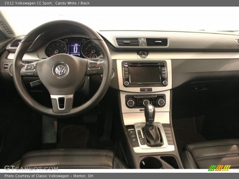 Candy White / Black 2012 Volkswagen CC Sport