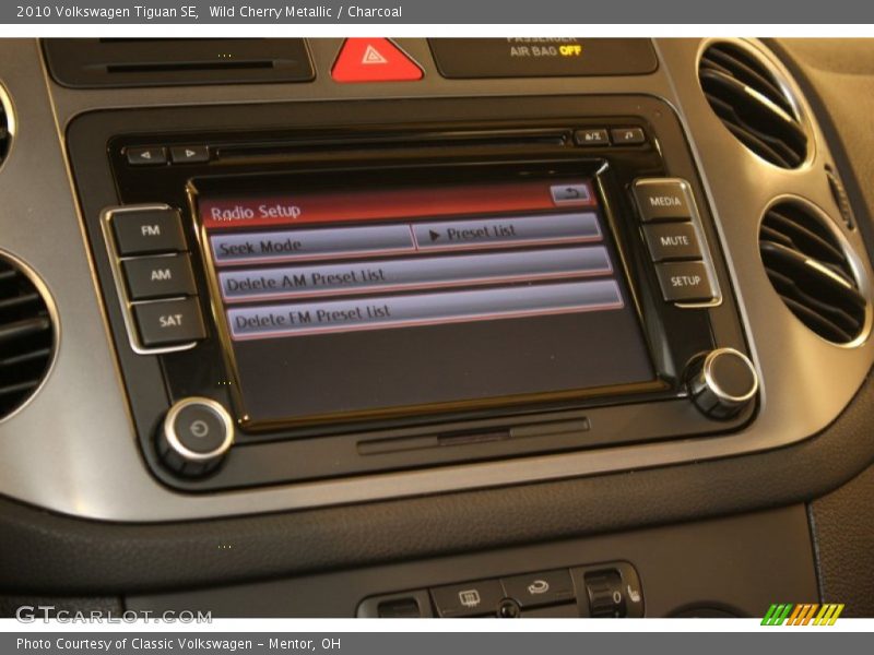 Wild Cherry Metallic / Charcoal 2010 Volkswagen Tiguan SE