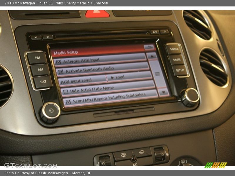 Wild Cherry Metallic / Charcoal 2010 Volkswagen Tiguan SE