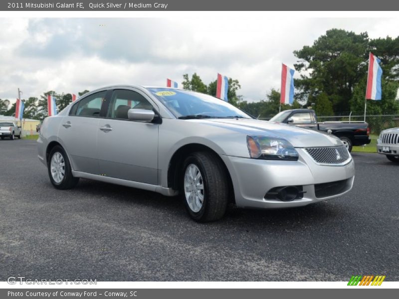 Quick Silver / Medium Gray 2011 Mitsubishi Galant FE