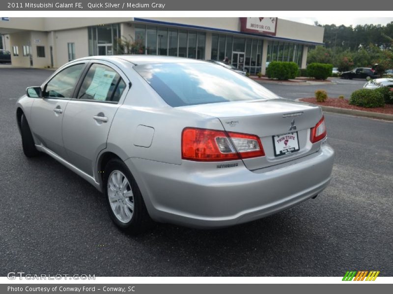 Quick Silver / Medium Gray 2011 Mitsubishi Galant FE