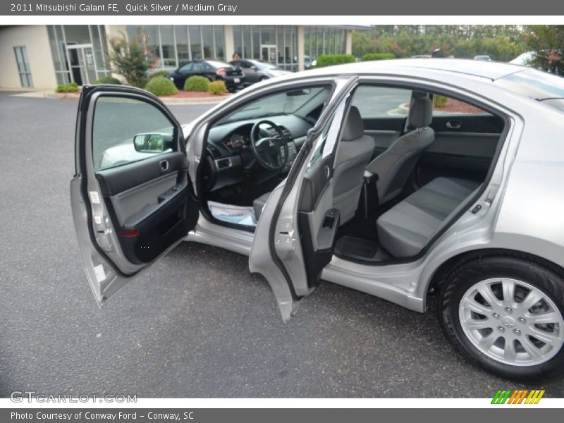 Quick Silver / Medium Gray 2011 Mitsubishi Galant FE