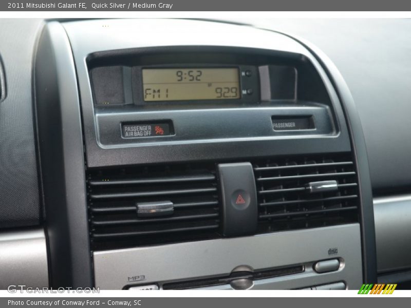 Quick Silver / Medium Gray 2011 Mitsubishi Galant FE