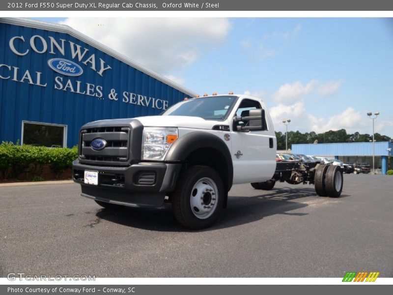 Oxford White / Steel 2012 Ford F550 Super Duty XL Regular Cab Chassis