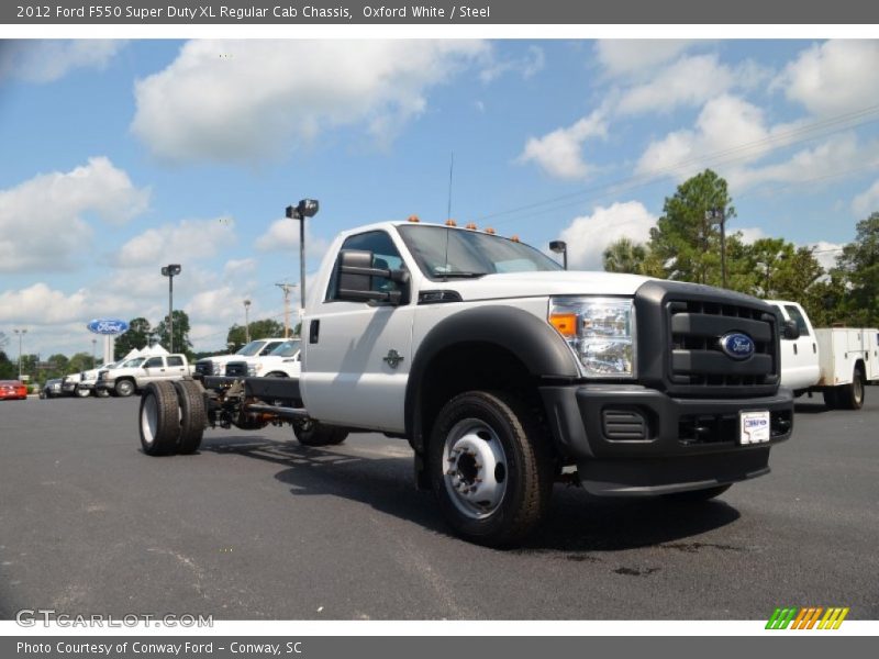 Oxford White / Steel 2012 Ford F550 Super Duty XL Regular Cab Chassis