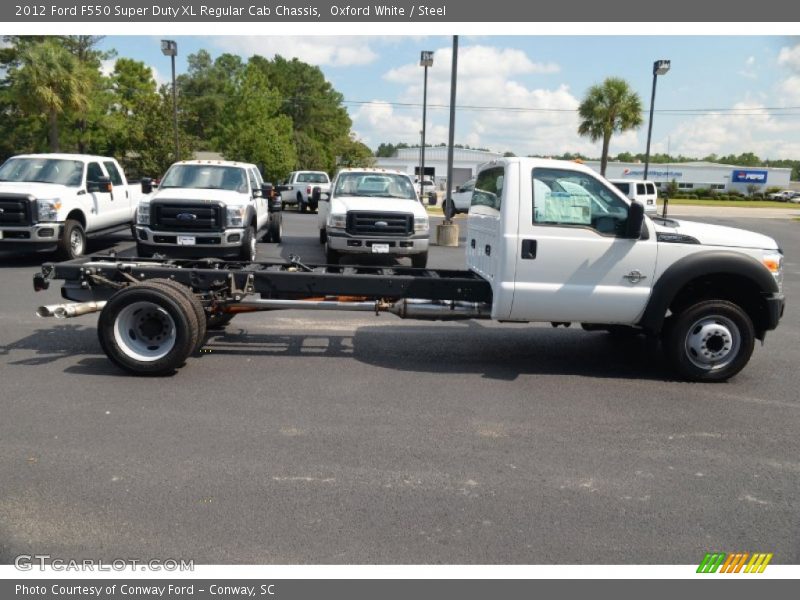 Oxford White / Steel 2012 Ford F550 Super Duty XL Regular Cab Chassis