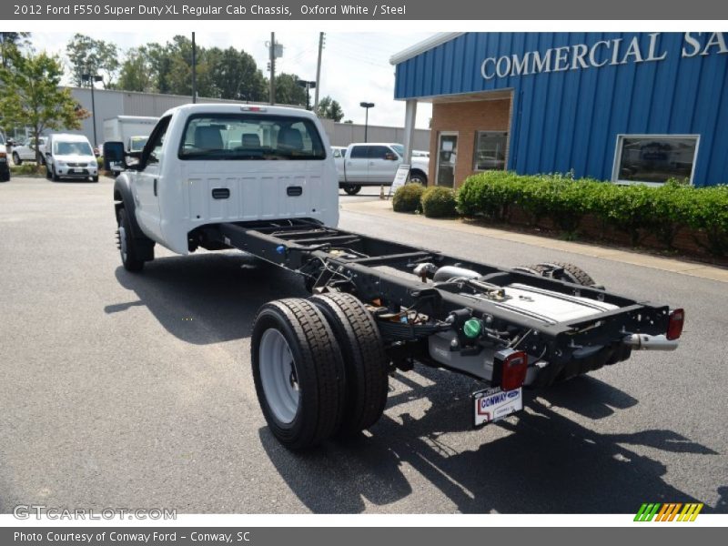 Oxford White / Steel 2012 Ford F550 Super Duty XL Regular Cab Chassis