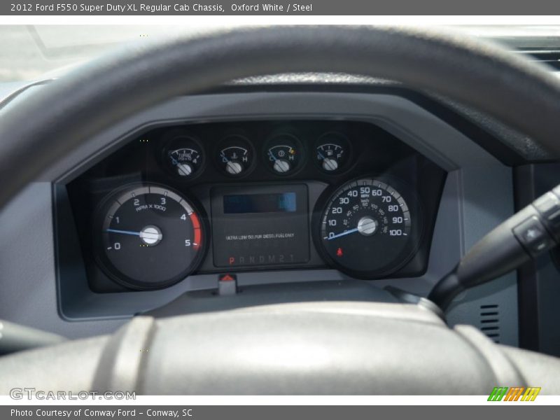 Oxford White / Steel 2012 Ford F550 Super Duty XL Regular Cab Chassis