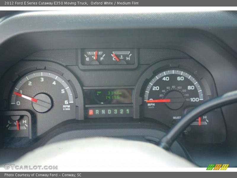 Oxford White / Medium Flint 2012 Ford E Series Cutaway E350 Moving Truck