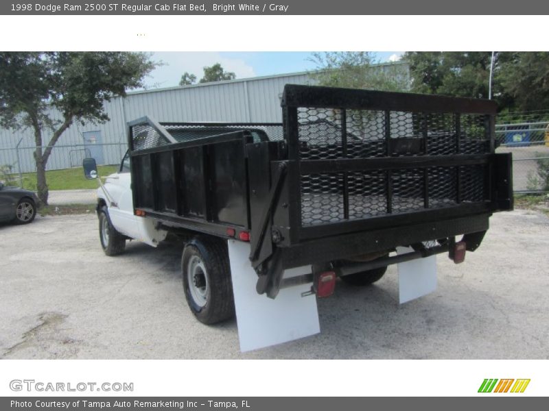 Bright White / Gray 1998 Dodge Ram 2500 ST Regular Cab Flat Bed