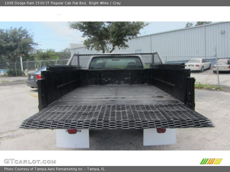 Bright White / Gray 1998 Dodge Ram 2500 ST Regular Cab Flat Bed
