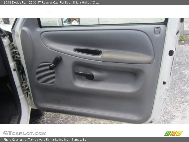 Bright White / Gray 1998 Dodge Ram 2500 ST Regular Cab Flat Bed
