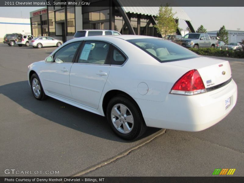 Summit White / Gray 2011 Chevrolet Impala LS