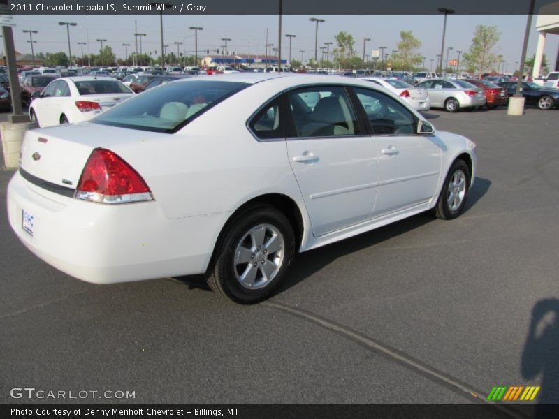 Summit White / Gray 2011 Chevrolet Impala LS