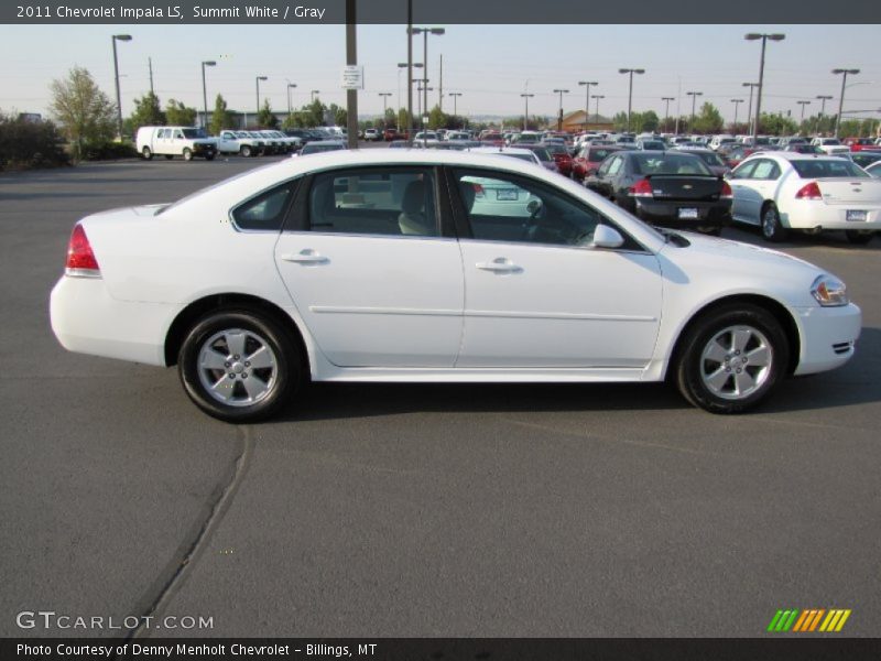 Summit White / Gray 2011 Chevrolet Impala LS