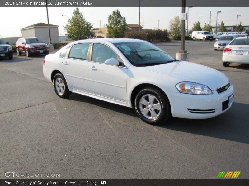 Summit White / Gray 2011 Chevrolet Impala LS